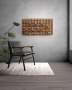 Vinoled Wine Rack - 1500 X 750 X 150 Mm 98 Bottles / Rust Coat / Cool White