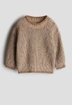 Cotton-knit Jumper - Beige