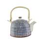 Blue Weave Ceramic Teapot