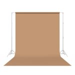 Muslin Brown Backdrop Material 3X6M With Stands