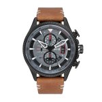 Scarlet Black Brown Hawker Hunter Chronograph Men's Watch AV-4064-03