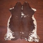 Aa Grade Cow Hide 1060 Brown white L - Large Brown white Panelled