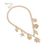 Goldair Gold Pendant Chunky Link Necklace