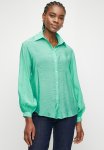 The Sheer Bellow Sleeve Shirt - Seafoam