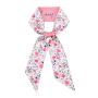 Pink Floral Head/neck Accessories Scarf
