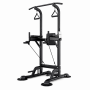 Adjustable Power Tower Pull Up Bar & Dip Station Home Gym With Bands
