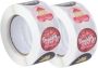 2ROLLS Valentine's Day Stickers Decorative Labels For Present Bouquets