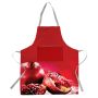 Red Pomegranate Medium Length Apron