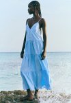 Tiered Strappy Dress - Light Blue