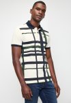 Polo Mens Printed Check Short Sleeve Golfer - White