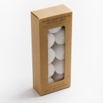 Pillar Candle 10PC White 3CM