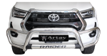Toyota Hilux Nudge Bar Tri Bumper Stainless 2020-2026 No Pdc Oval Range Artav