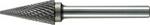 Alpen Tc Rotary Burr 10 Mm Conical Pointed Nose For Hard Metals ALP78366110