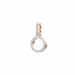 SWAROVSKI Remix Collection Charm O White Rose-gold Tone Plated