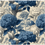 Printed Runner Dusty Blue 9