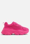 Glowy Chunky Sneaker - Bright Pink