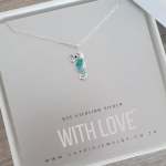Sia 925 Sterling Silver Seahorse Necklace Size 7.5X14MM 45CM Chain