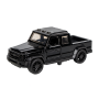 Pullback Simulation Double Door Pickup Truck Toy - Black