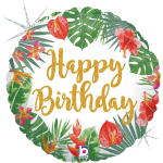 Tropical Birthday Foil Balloon