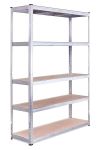 180X120X60CM 5 Tier Boltless Storage Steel & 5MM Mdf 200KG Shelving