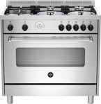 Americana Full Gas Stove With 5 Gas Burners & Gas Grill 90CM Stainless Steel