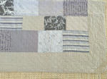 Grey Charcoal Floral Quilt
