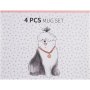 Clicks Mug Set Cats 360ML 4 Piece