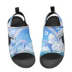 Pointodoor Kids Dolphin Lightweight Sandals Rainbow Sky Girls Summer Water Sport Sandals Open Toe Cute Athletic Sport Hiking Sho