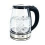 2L Borosilicate Glass Electric Kettle Fast Heating Stainless Steel Base