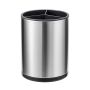 360 Rotating Utensil Holder - Stainless Steel Kitchen Organizer With Drain