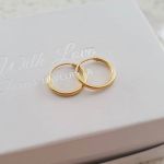 Lexi-lee Gold Plated Sterling Silver Round Hoop Earrings 12MM Suitable For School