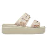 Brooklyn Snake Buckle Low Wedge Womens - Vanilla multi W10