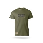 Mens T-Shirt Printed Army Green - 3XL