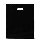 Black Plastic Carrier Bags 460+40X380MM 500 Units
