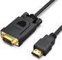 HDMI To Vga Cable 1080P Full HD Gold-plated Video Adapter Cable For PC 1.8M