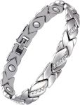 Women Stainless Steel Clamp Closure Bracelets