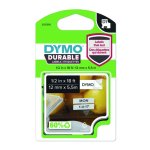 Dymo D1 Tape 12MM X 7M White On Black