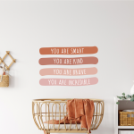 Medium Affirmation Wall Sticker - Earth Tones
