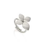 Bloom Solitaire - 18KT White Gold Vermeil