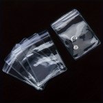 20PCS Pvc Self Sealing Plastic Jewelry Zip Lock Bags Reclosable Thick Transparent Gift Packaging Storage Display Pouches Small B