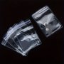 20pcs PVC Self Sealing Plastic Jewelry Zip Lock Bags Reclosable Thick Transparent Gift Packaging Storage Display Pouches Small Business Supplies