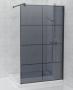 Shower Screen Smoked Glass Black 1200 X 2000MM