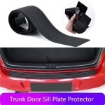 Universal 90 104CM Car Trunk Sill Plate Protector Rear Bumper Protective Rubber Molded Pad Decorative Cover Strip Car Styling