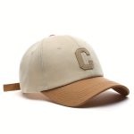 Unisex Cotton Baseball Cap Casual Snapback Hat Fashion Letter C Patch Hat Summer Sun Visors Caps For Women And Men Ideal Choice