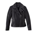 Women’s Leather Jacket With Studs