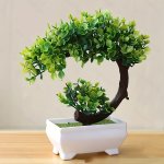 1PC Cherry Snowball Simulation Plant Potted Grass Ball Bonsai Small Tree Home Decoration Flower Ornament Creative MINI Small Sim
