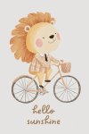 Hello Sunshine Lion Canvas Print - 600MM X 600MM