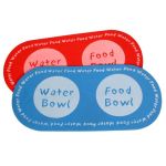 Pet Place Mat Pink & Blue Set Of 2