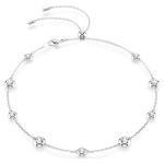 SWAROVSKI Una Angelic Necklace Round Cut Double Sided Motifs White Rhodium Plated