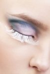 White Feather Eyelashes